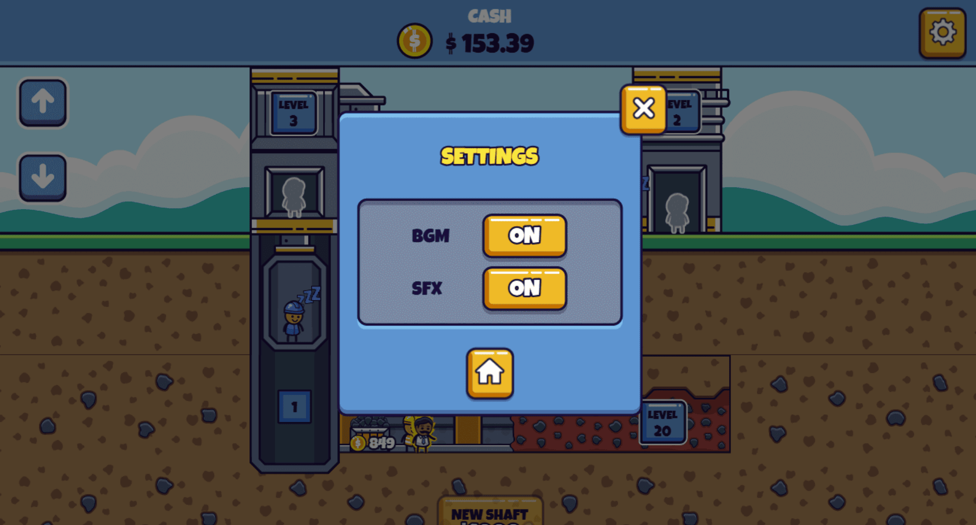 Mining operations in Idle Mining Empire